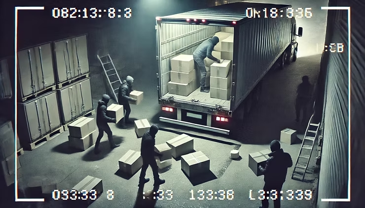 Image Representing Thieves Stealing Cargo