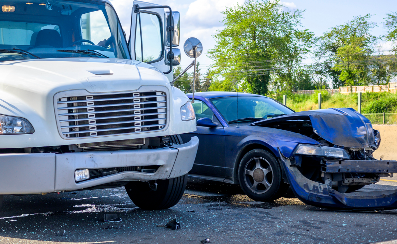 Semi-Truck and Car and in Accident
