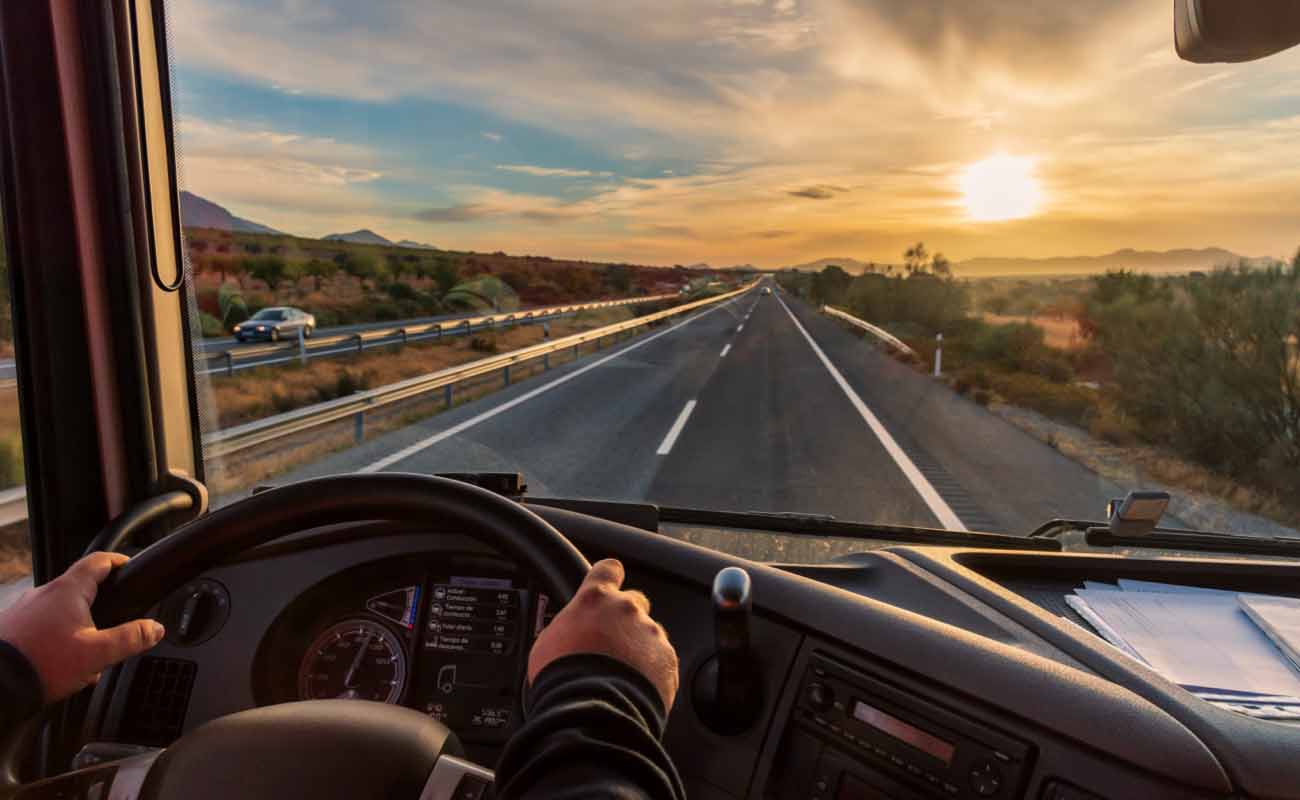 Semi-Truck Driver View Semi-Truck Driver View