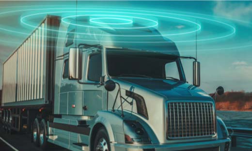 Futuristic Image of a Truck