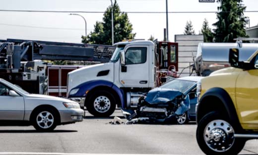 Accident Involving Cars and Fleet Vehicle
